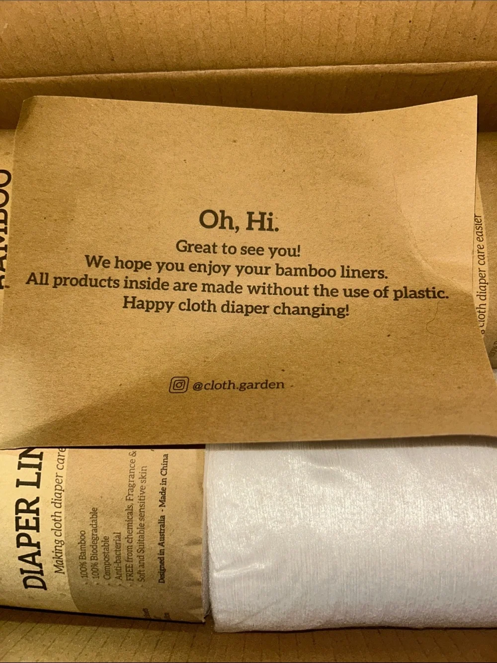 Cloth garden gentle bamboo